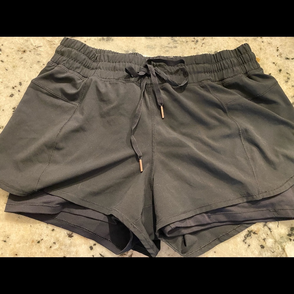CALIA Women's 2-In-1 Ruched Running Shorts